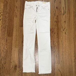 rag & bone Women's Cream Straight Leg Jeans